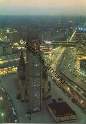 Berlin - Blick vom I-Punkt Europa Center auf den Kurfürstendamm - AK Grossformat 60er Jahre - Verlag Hans Andres Verlag