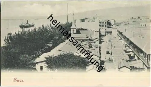 Suez - Teilansicht - AK ohne Verlagsangabe ca. 1895