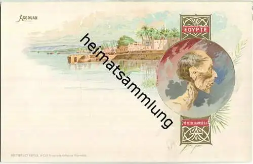 Assouan - Tete de Ramses II - Verlag Richter & Co Napoli ca. 1895