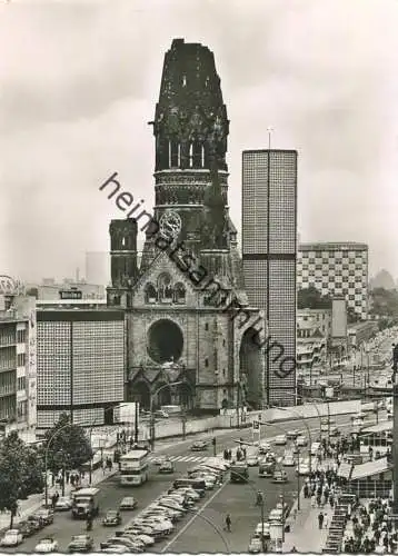 Berlin - Gedächtniskirche - Hans Andres Verlag Berlin - Foto-AK Grossformat 60er Jahre - Rückseite beschrieben