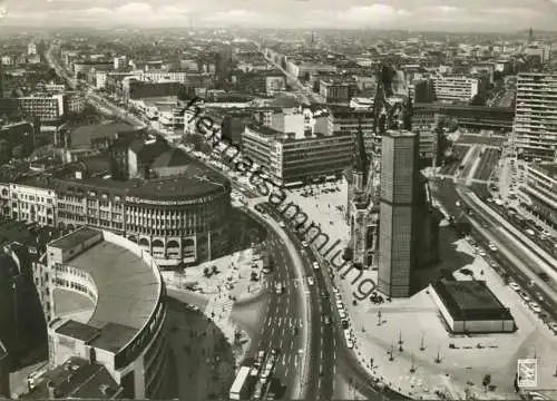 Berlin - Blick vom Europa-Center auf den Kurfürstendamm - Foto-AK Grossformat 60er Jahre - Verlag Klinke & Co. Berlin