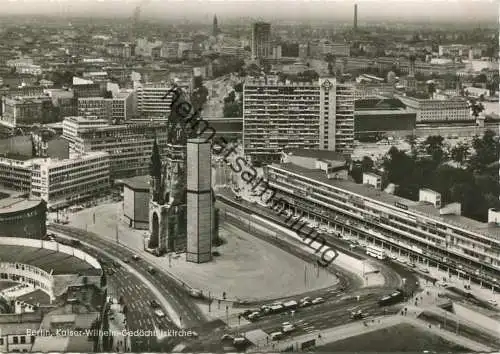 Berlin - Kaiser Wilhelm Gedächtniskirche - Foto-AK Grossformat 60er Jahre