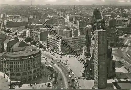 Berlin - Blick vom Europa-Center - Foto-AK Grossformat 70er Jahre - Verlag Herbert Maschke Berlin