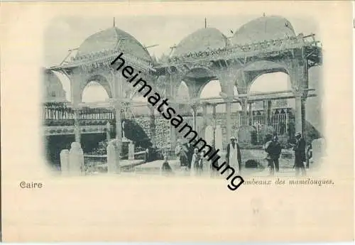 Cairo - Tombeaux des Mamelouques - AK ohne Verlagsangabe ca. 1895