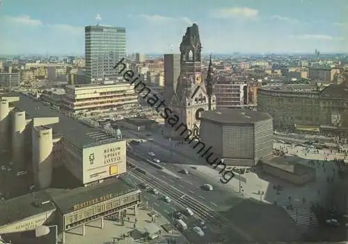 Berlin - Gedächtniskirche und Europa-Center - AK Grossformat 60er Jahre - Verlag Kunst und Bild Berlin