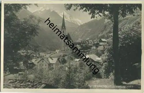 Heiligenblut mit Grossglockner - Foto-AK 30er Jahre - Verlag Helff-Lichtbild Graz