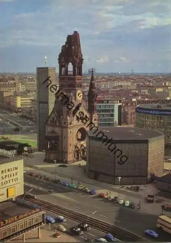 Berlin - Kaiser Wilhelm Gedächtniskirche - AK Grossformat - Foto L. Hellmig