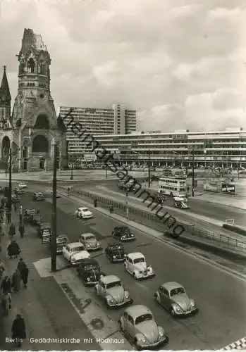 Berlin - Gedächtniskirche mit Hochhaus - Foto-AK Grossformat 1961 - Verlag Kunst und Bild Berlin