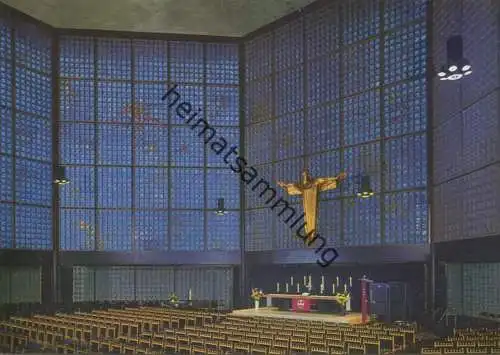 Berlin - Kaiser Wilhelm Gedächtniskirche - Innenansicht - AK Grossformat