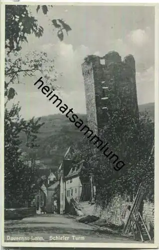 Dausenau-Lann - Schiefer Turm - Foto-Ansichtskarte 30er Jahre - Verlag Weber Bad Ems