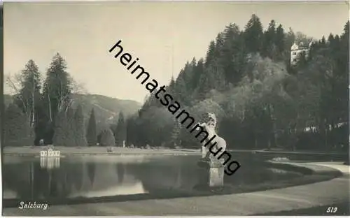 Salzburg - Hellbrunn - Teich - Foto-AK 20er Jahre - Verlag F. Morawetz Salzburg