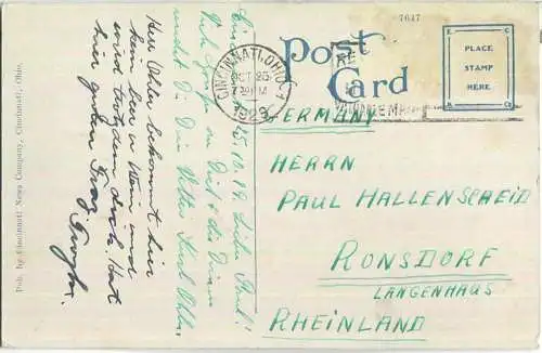 Ohio - Cincinnati - Union Central Life Insurance Co Building - Verlag Cincinnati News Company Cincinnati