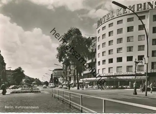 Berlin - Kurfürstendamm - Hotel Kempinski - Foto-AK Grossformat 50er Jahre