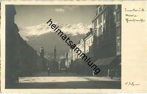 Innsbruck - Maria-Theresienstrasse - Foto-AK 30er Jahre Defner