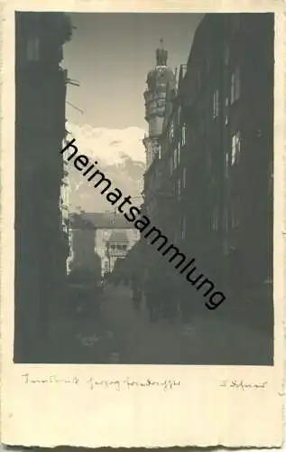 Innsbruck - Herzog-Friedrichstrasse - Foto-AK 30er Jahre Defner