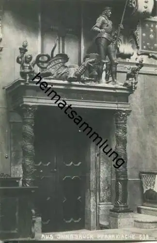 Innsbruck - Pfarrkirche - AK 20er Jahre - Verlag A. Stockhammer Hall 1922