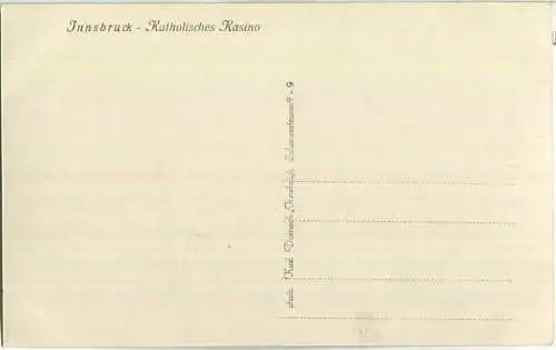 Innsbruck - Katholisches Kasino - AK 30er Jahre - Verlag Karl Dornach Innsbruck