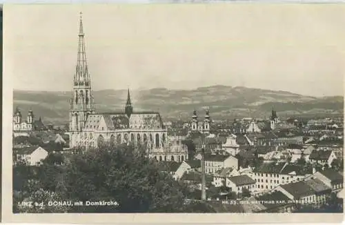 Linz an der Donau - Domkirche - Foto-Ansichtskarte 20er Jahre - Verlag Matthias Kar Innsbruck 1925