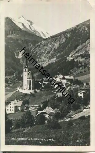 Heiligenblut mit Grossglockner - Foto-AK 30er Jahre - Verlag Postkarten-Industrie AG Wien