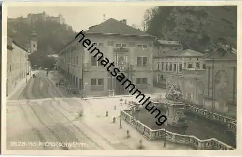 Salzburg - Pferdeschwemme - Foto-AK 20er Jahre - Verlag Kunsthandlung Swatschek Salzburg
