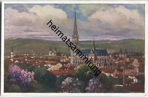 Linz an der Donau - Dom - Künstlerkarte 20er Jahre - Verlag Hans Hausner Wien