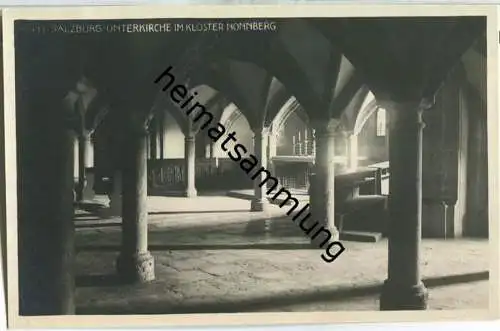 Salzburg - Kloster Nonnberg - Unterkirche - Foto-AK 20er Jahre - Verlag Helff Lichtbild Graz 1925