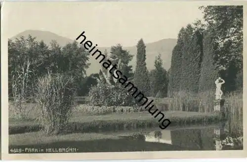 Salzburg - Hellbrunn - Park - Foto-AK 20er Jahre - Verlag Helff-Lichtbild Graz 1923