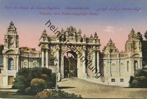 Konstantinopel - Eingang zum Dolma Baghtche Palast