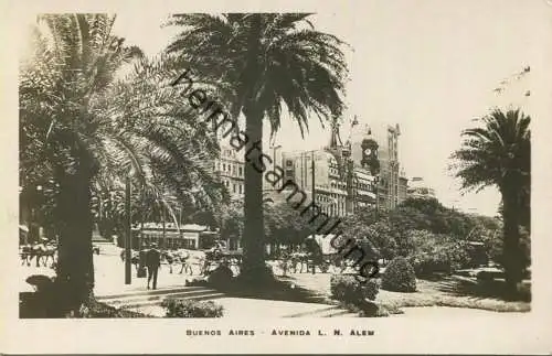 Buenos Aires - Avenida L. N. Alem - Foto-AK 40er Jahre