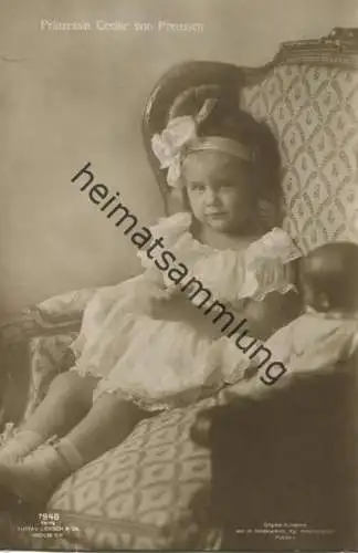 Preussen - Prinzessin Cecilie von Preussen - Phot. W. Niederastroth Potsdam - Verlag Gustav Liersch Berlin