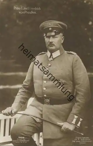 Preussen - Prinz Eitel Friedrich von Preussen - Phot. W. Niederastroth Potsdam - Verlag Gustav Liersch Berlin