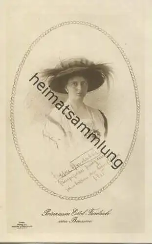 Preussen - Prinzessin Sophie Charlotte - Kriegs-Wohlfahrtskarte - Verlag Gustav Liersch Berlin