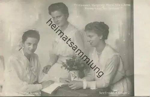 Sachsen - Prinzessinnen von Sachsen - Margarete - Maria Alix und Anna - Verlag Gebr. Schelzel Dresden - Phot. Bähr Dresd