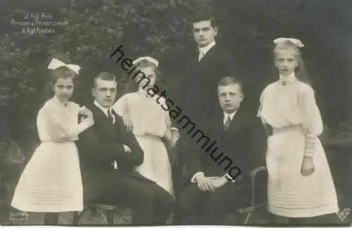 Sachsen - Prinzen und Prinzessinnen des Hauses Sachsen - Phot. Hahn NFG Dresden - Verlag Gebr. Schelzel Dresden