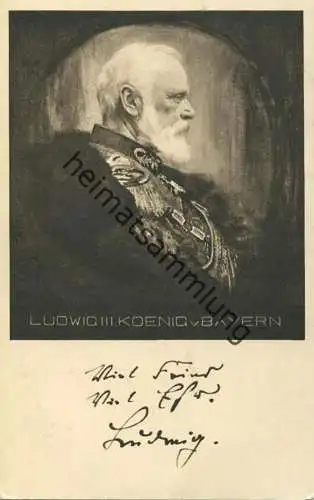 Bayern - König Ludwig III. von Bayern - Rotkreuzkarte