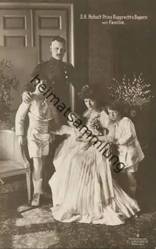 Bayern - Prinz Rupprecht von Bayern mit Familie - Phot. F. Grainer München - Verlag Percy Hein München