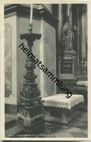 Salzburg - St. Peterkirche - Foto-AK 20er Jahre - Verlag Helff-Lichtbild-Film Graz 1924