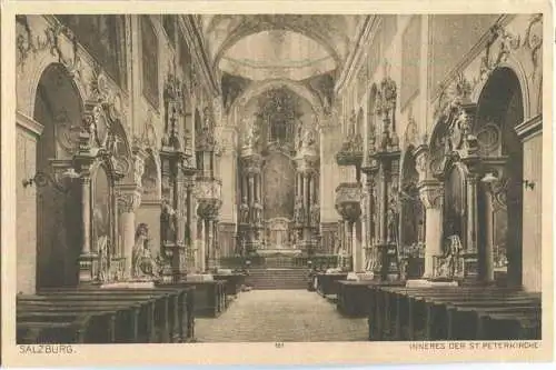 Salzburg - St. Peterkirche - AK 20er Jahre - Verlag Max Swatschek Salzburg