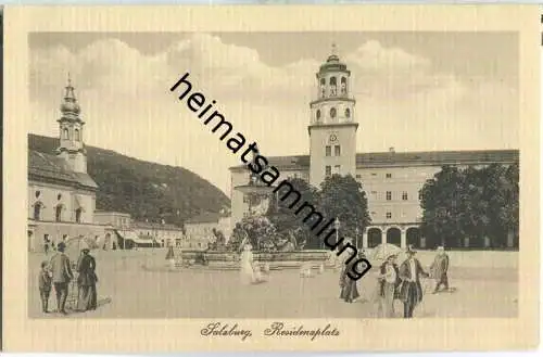 Salzburg - Residenzplatz - AK 20er Jahre - Verlag E. Richter's Nachf. Salzburg