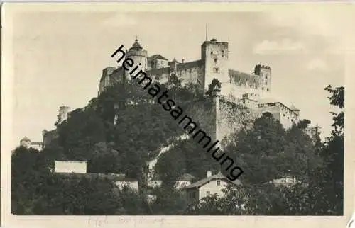 Feste Hohensalzburg - Foto-AK 20er Jahre - Verlag Würthle & Sohn Salzburg