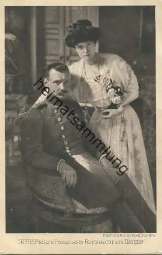 Bayern - Prinz und Prinzessin Rupprecht von Bayern - Phot. F. Grainer München - Verlag Percy Hein München