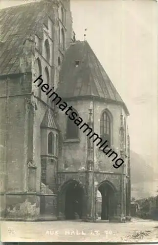 Hall in Tirol - Kirche - Foto-Ansichtskarte 20er Jahre - Verlag A. Stockhammer Hall 1924