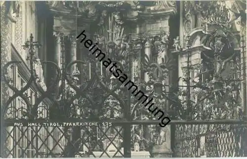 Hall in Tirol - Pfarrkirche - Foto-Ansichtskarte 20er Jahre - Verlag A. Stockhammer Hall 1924