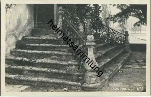 Hall in Tirol - Treppe - Foto-Ansichtskarte 20er Jahre - Verlag A. Stockhammer Hall 1925