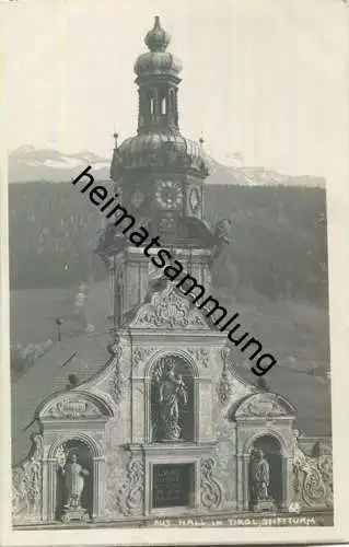 Hall in Tirol - Stiftturm - Foto-Ansichtskarte 20er Jahre - Verlag A. Stockhammer Hall 1925