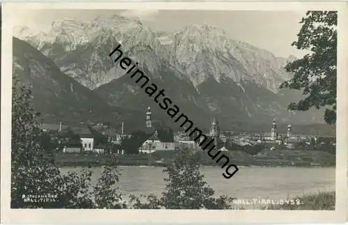 Hall in Tirol - Gesamtansicht - Foto-Ansichtskarte 20er Jahre - Verlag A. Stockhammer Hall 1925