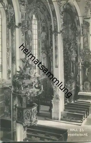 Hall in Tirol - Pfarrkirche - Foto-Ansichtskarte 20er Jahre - Verlag A. Stockhammer Hall 1923