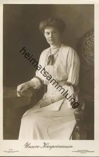 Preussen - Unsere Kronprinzessin - Verlag Gustav Liersch Berlin - Phot. Niederastroth Potsdam