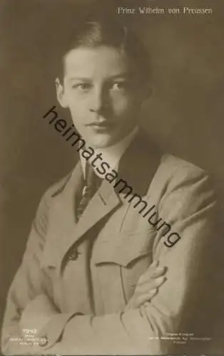 Preussen - Prinz Wilhelm von Preussen - Phot. W. Niederastroth Potsdam - Verlag Gustav Liersch Berlin