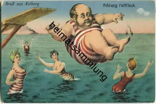 Kolberg - Achtung Fettfleck - Verlag J. Wollstein Berlin ca. 1910